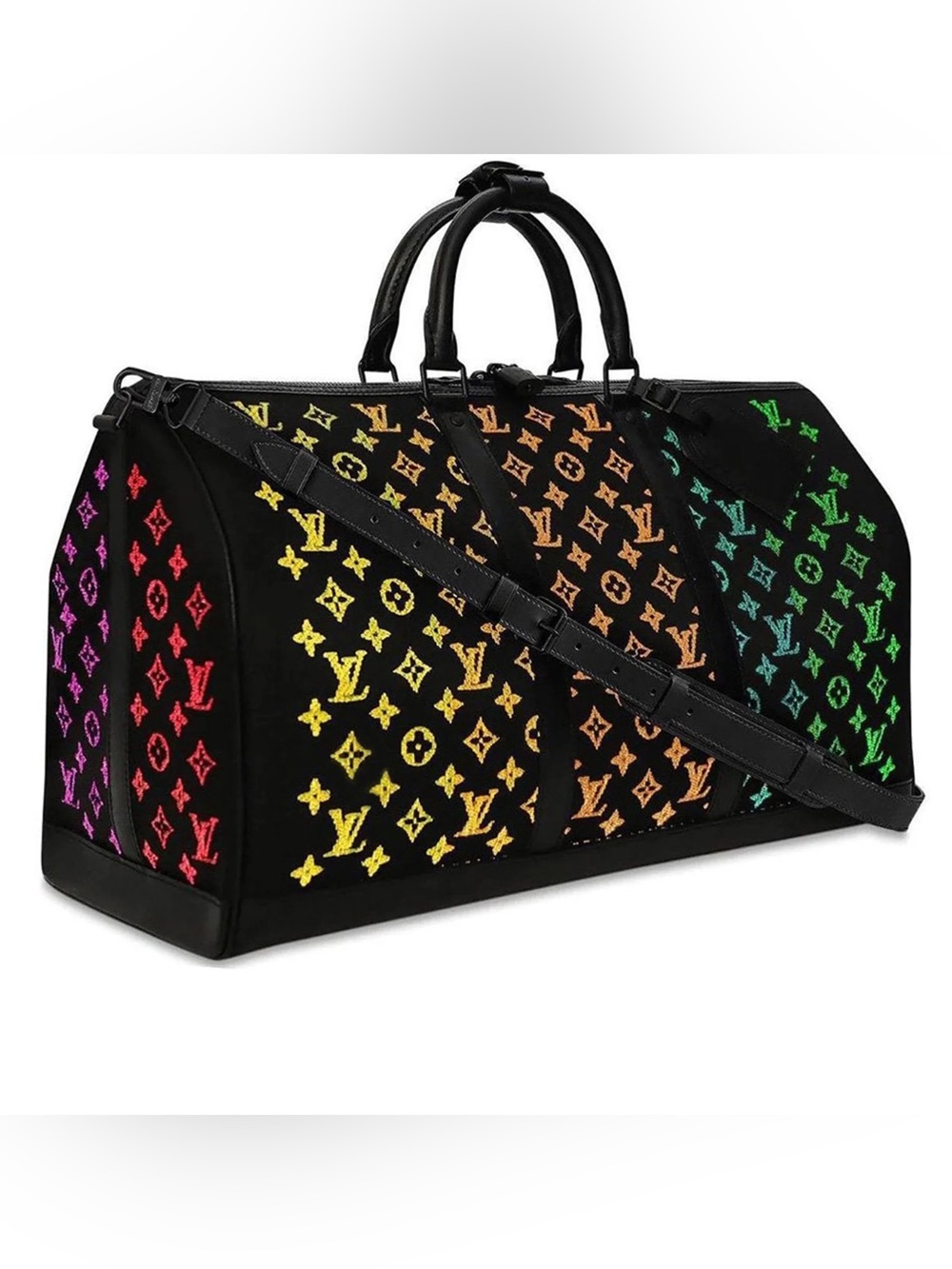 Louis Vuitton Keepall LED Monogram 50 Black
